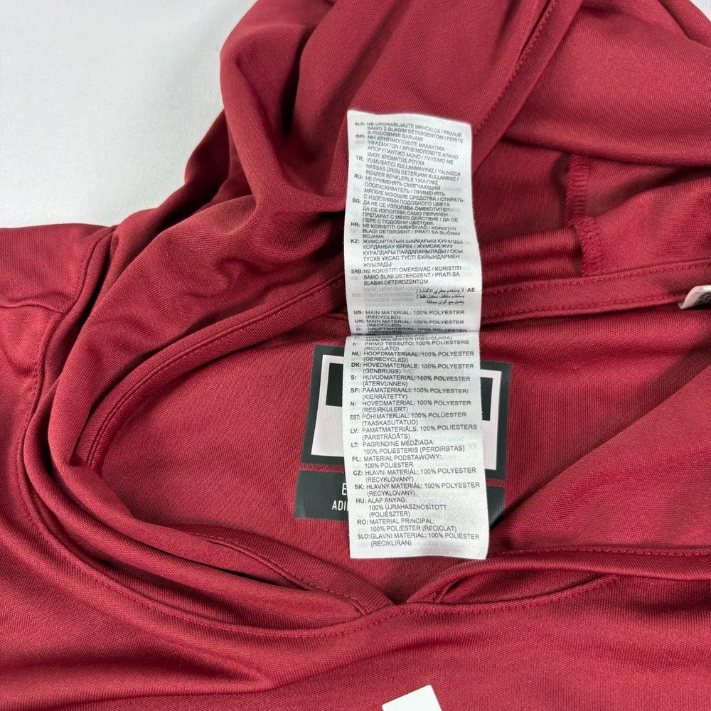 Boston College Eagles Hoodie Mens 2XL Red Adidas Player Issued Pullover NCAA